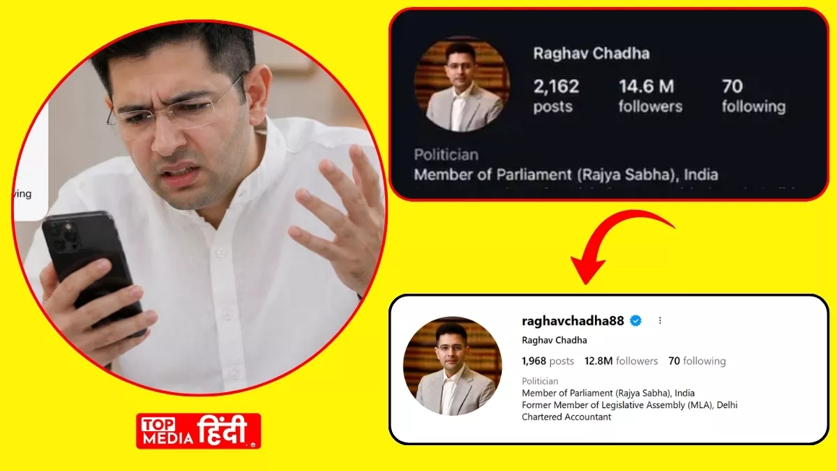 Raghav Chadha: बीजेपी में जाने के बाद सोशल मीडिया पर झटका, 24 घंटे में 12 लाख से अधिक फॉलोअर्स ने छोड़ा साथ